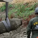 کشف یک بمب تاریخی در رودخانه پو واقع در ایتالیا